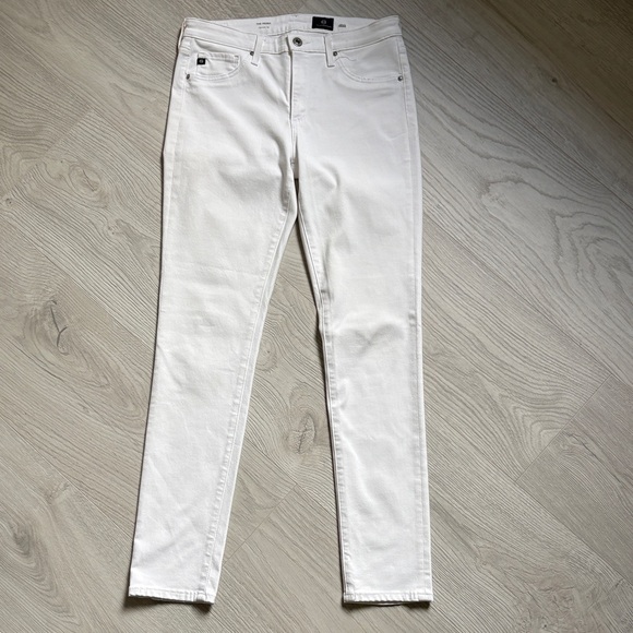 Ag Adriano Goldschmied Denim - AG Adriano Goldschmied Women's Prima Cigarette Leg White Jean